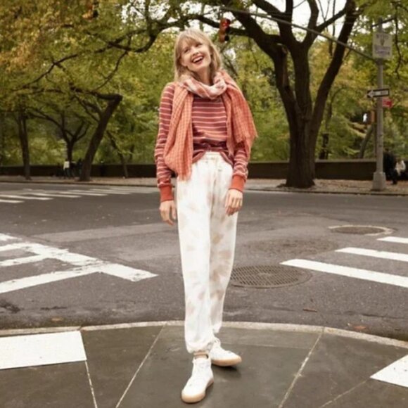 Madewell Sweaters - Madewell Luxe Raglan Sweatshirt in Stripe Size Small
